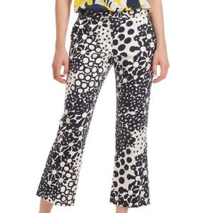 TRINA TURK Lutton Cropped Flare Leg Stretch Pants